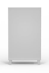 28" White Solid Wood Five Drawer Chest